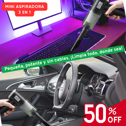 Mini Aspiradora de Auto Portatil